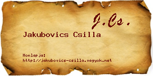 Jakubovics Csilla névjegykártya